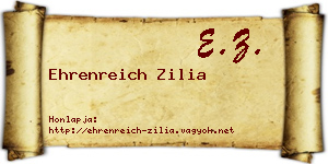 Ehrenreich Zilia névjegykártya